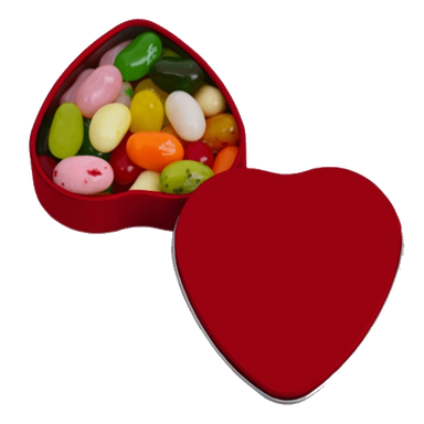 Personalized heart candy container